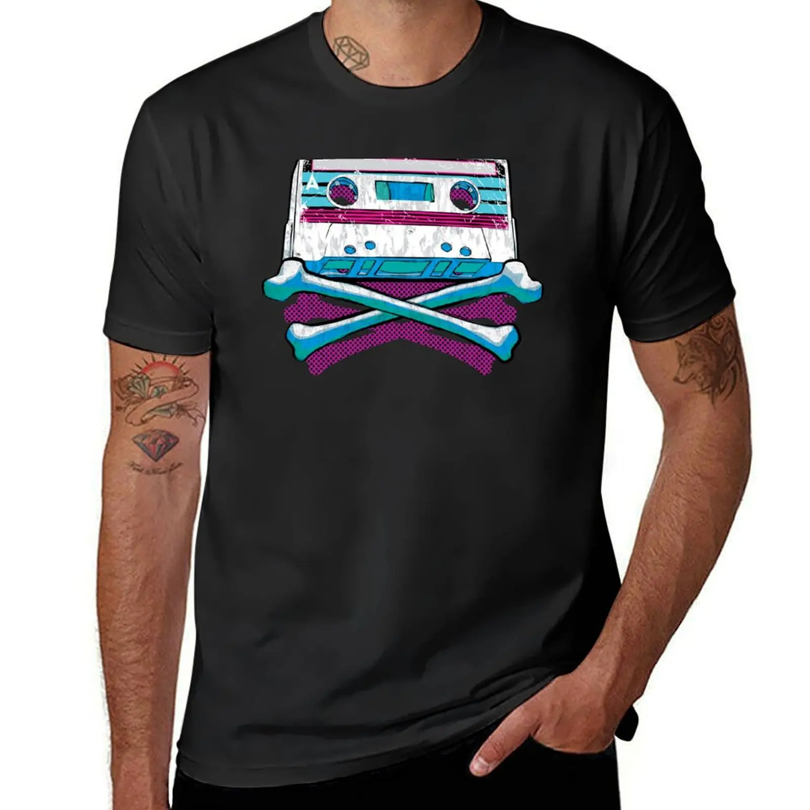 Cassette (80's) T-Shirt blacks tops t shirt men