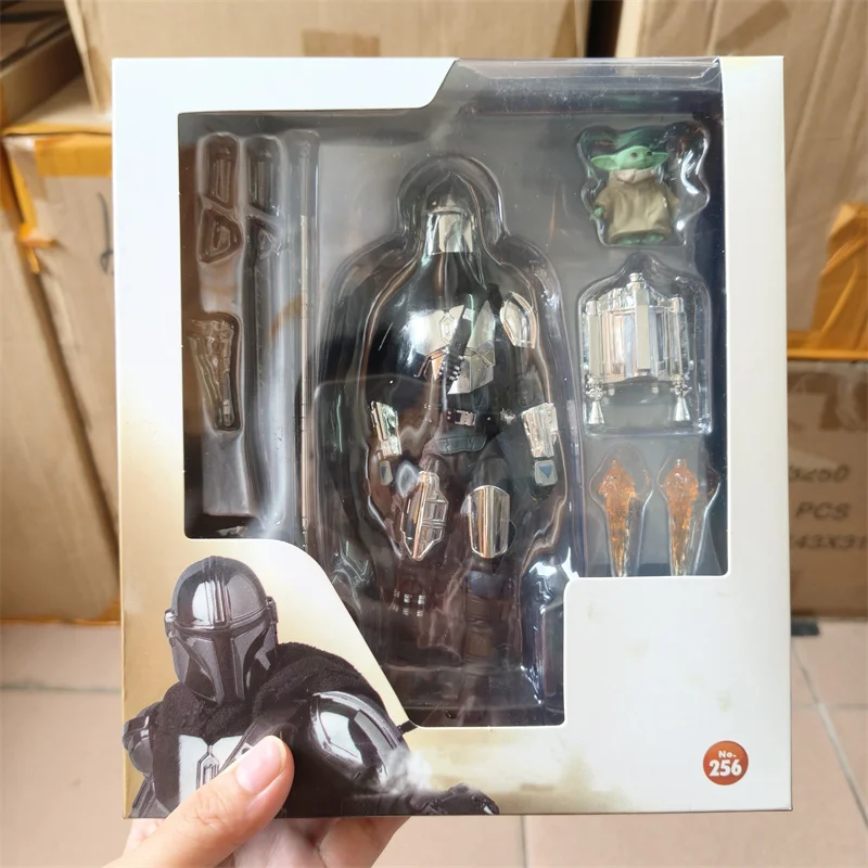 mafex-256-マンダロリアン-グロッグ-アクションフィギュア-スターウォーズ-マンダロリアン-フィギュア-6インチ-電気メッキ版-メッキエディション-在庫あり