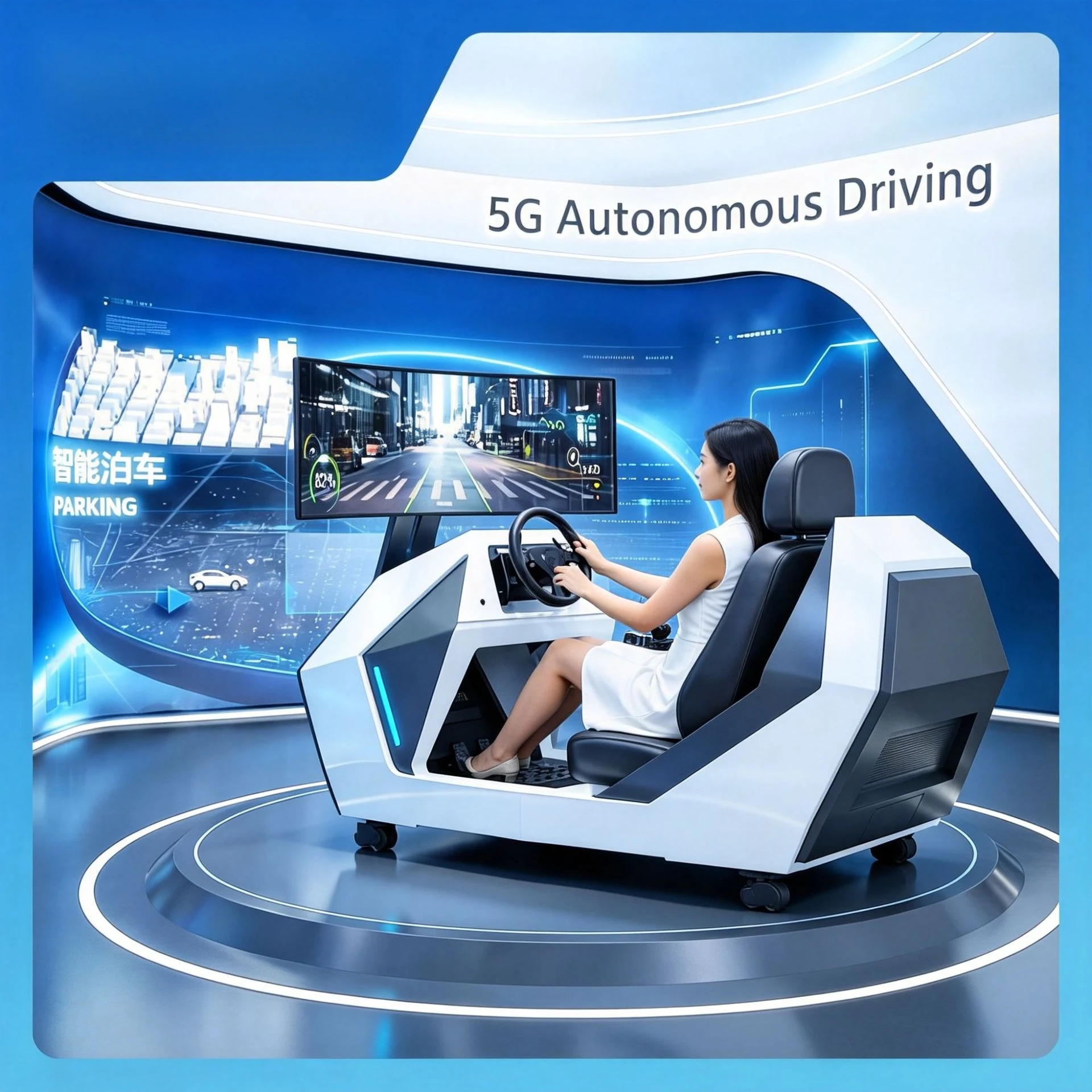 Remote cockpit 5G wireless communication simulation cockpit control driving simulation equipment