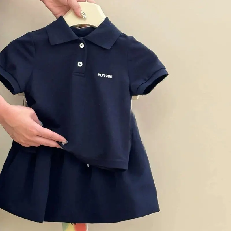 

Girls Summer Two Piece Set Cute Fashionable Kids Outfit Sweet Casual Style Children's Clothing