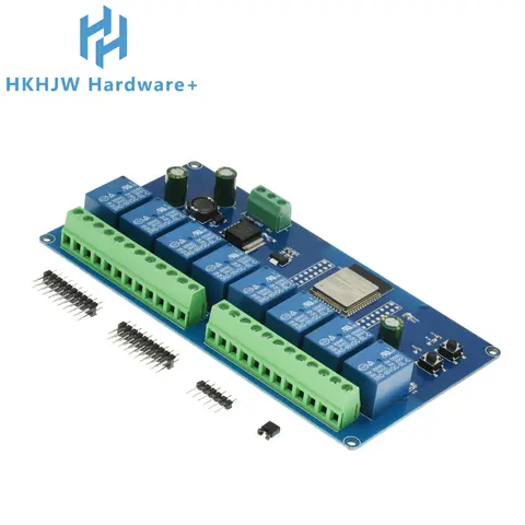 ESP32 WiFi- och Bluetooth-kompatibel relämodul - En-/Dubbla/8-kanaliga alternativ DC5-30V sekundärt utvecklingskort 10 best sales ESP-relä - №6