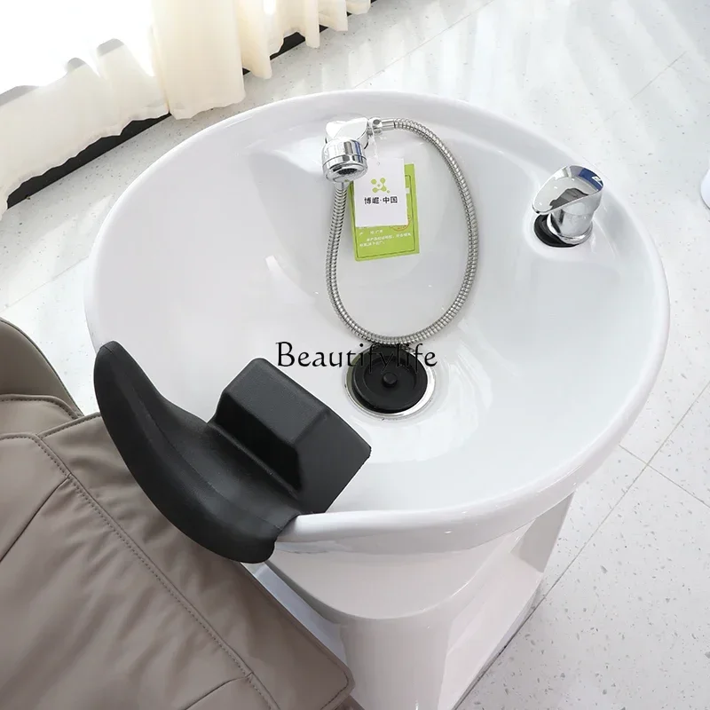 Electric Massage Hair Care Chair Flushing Multifunctional Rotating Scalp Care Shampoo Chair