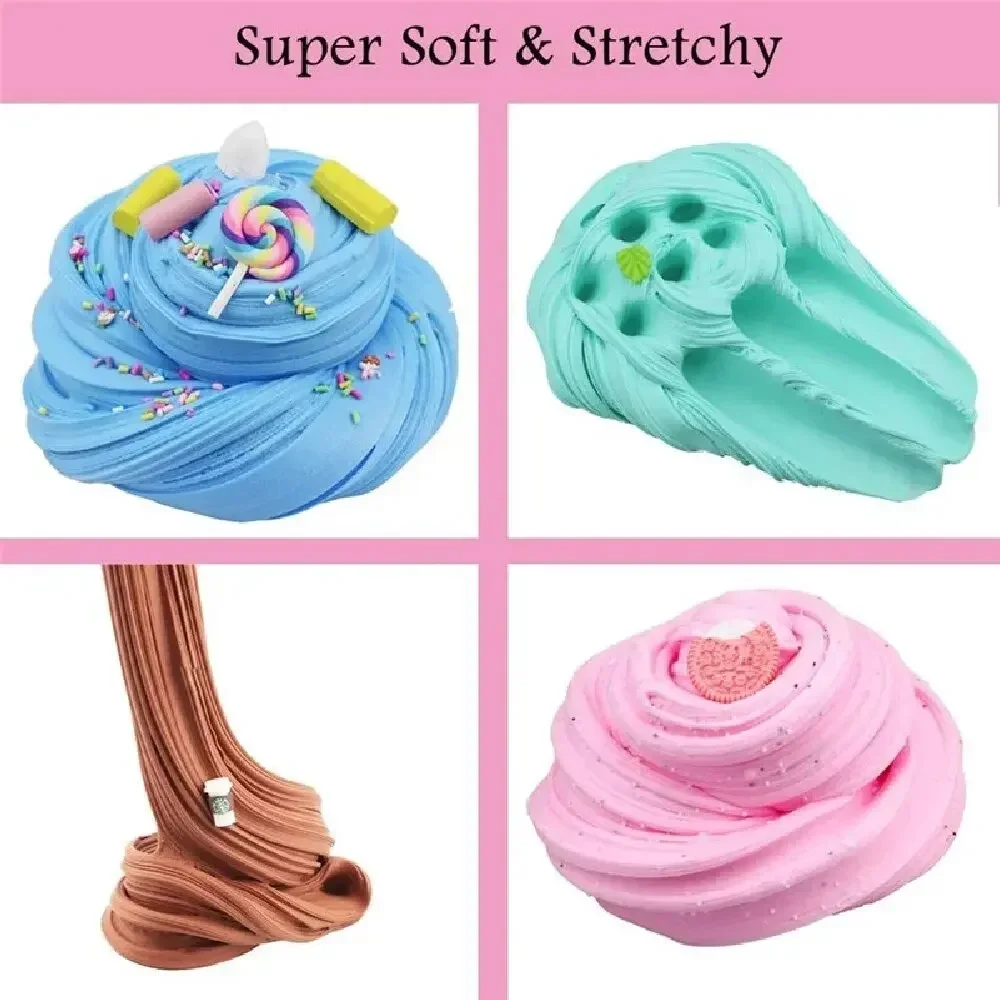 Decomprimere ciondoli morbidi arcobaleno argilla Kawaii Slime Party Toy per bambini regalo colorato modellazione argilla Set giocattoli educazione