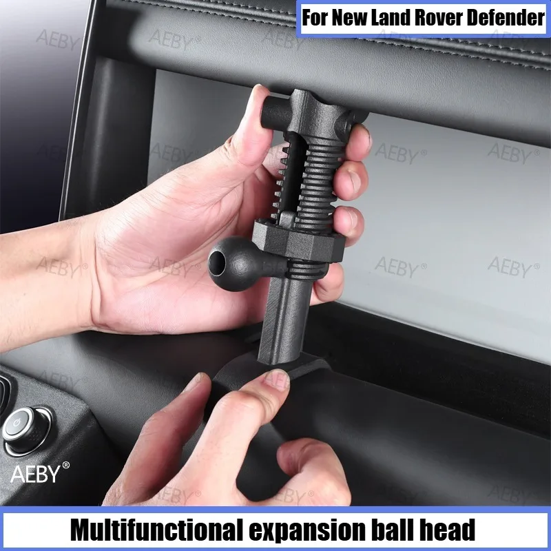 AEBY For New Land Rover Defender 90/110 2020-2026 25mm Ball Mount Base Phone Holder Bracket Fixed Ball Joint Car Accessories