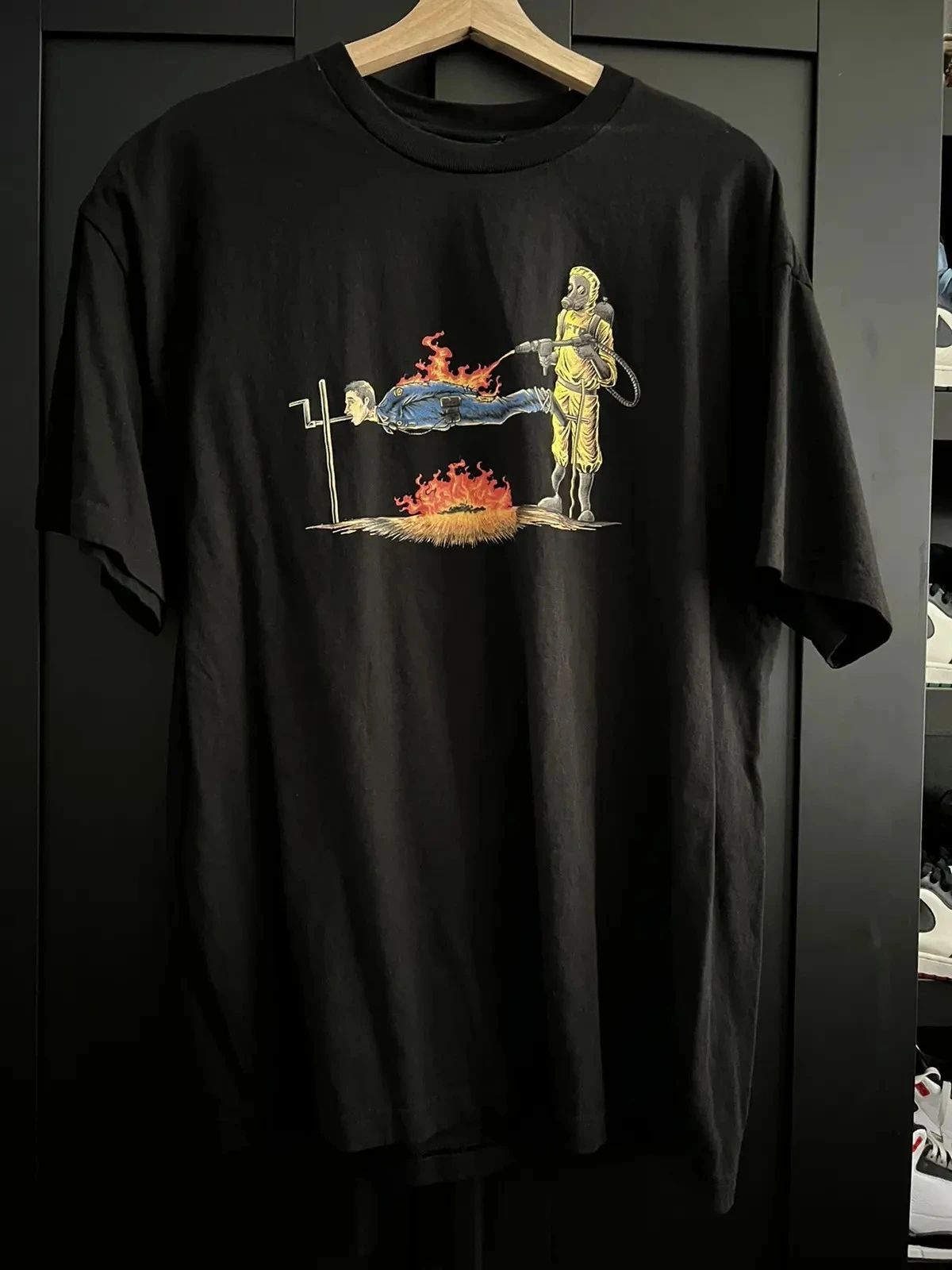 

Новая мужская футболка из 100% хлопка FTP Roast Pig Y2K в стиле хип-хоп, мужская модная футболка большого размера в американском уличном стиле, повседневная свободная уличная одежда