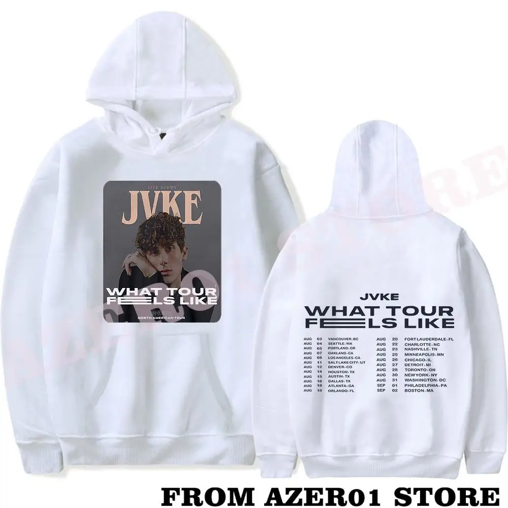 JVKE Tour Merch What Tour Feels Like Hoodies Winter Men/Women Hooded Sweet Streetwear LongSleeve New Logo Sweatshirt