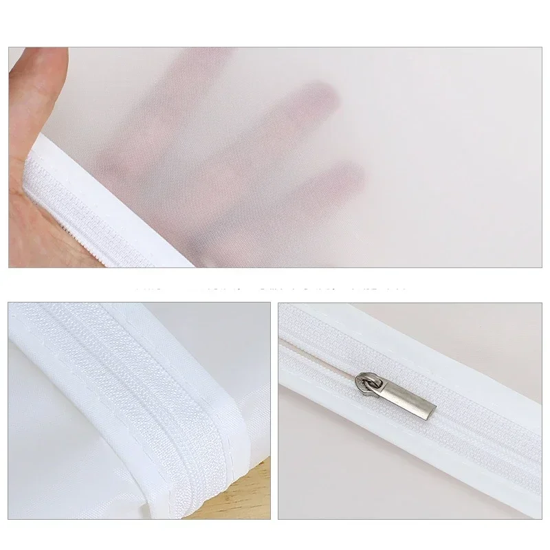 Dustproof Clothes Dust Cover Wardrobe Hanging Clothes Storage Bag Zipper Wedding Dress Garment Coat Suit Organizer Protecter