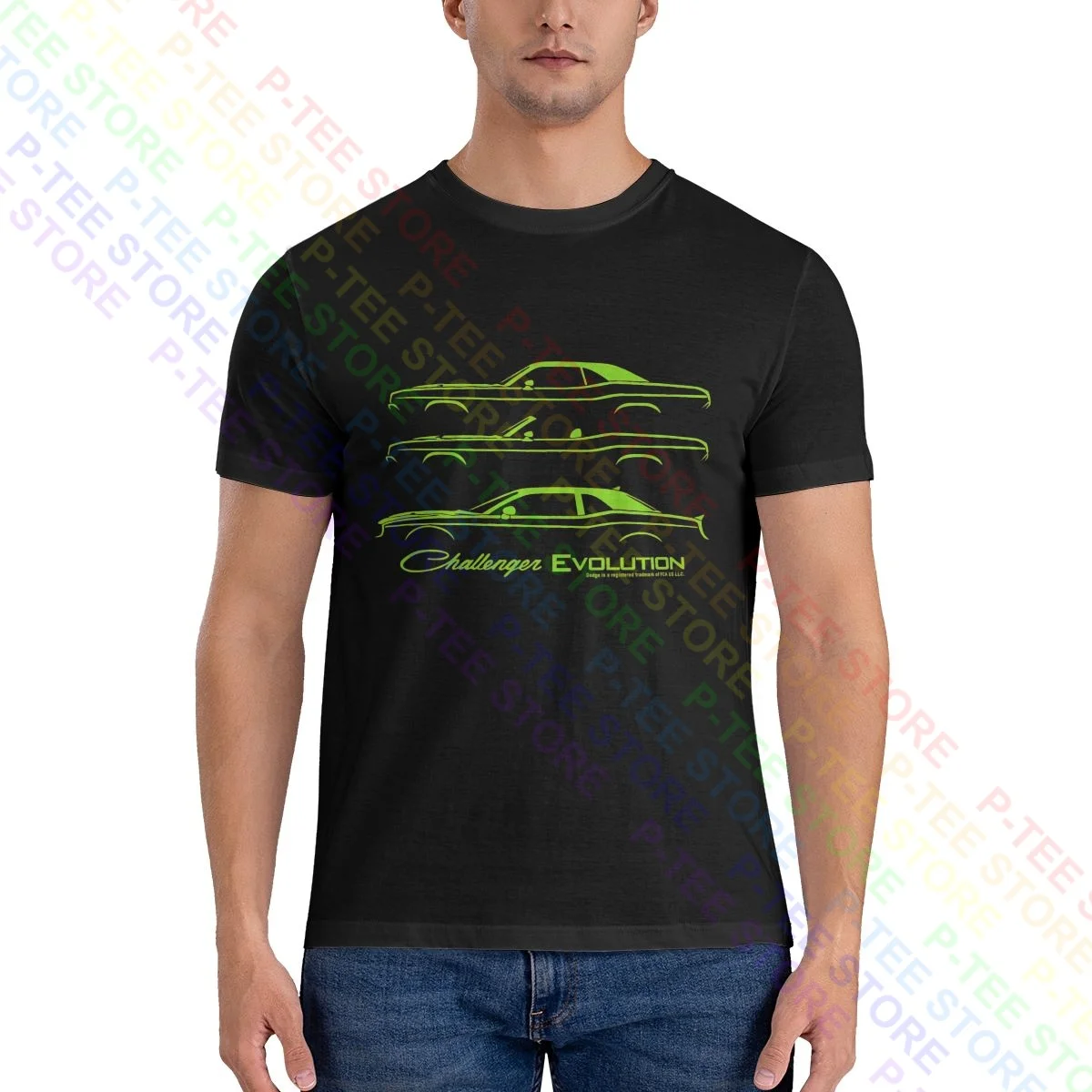 1970-2017 Dodge Challenger Models Evolution Shirt T-shirt Soft Unisex Vintage Hot Selling Tee