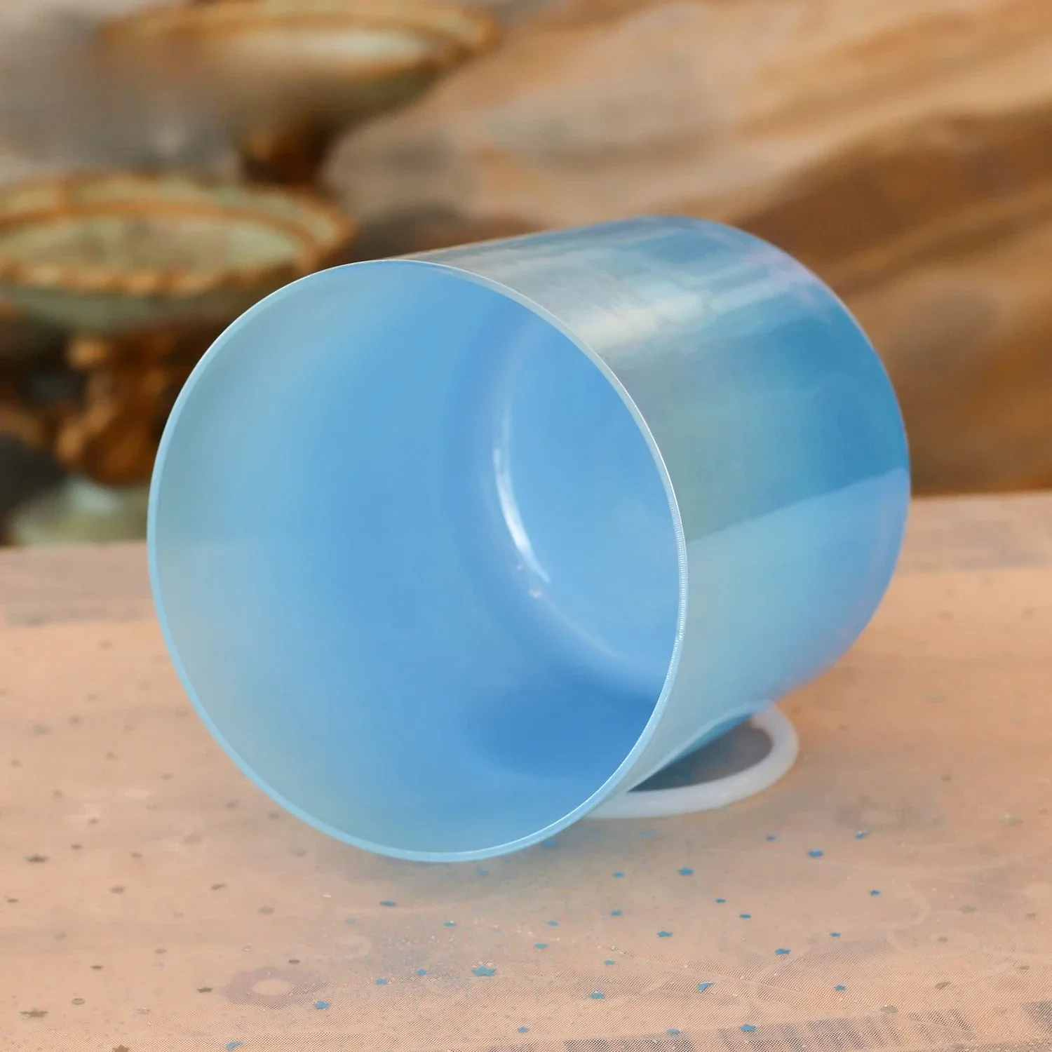 YUNQIQINGYIN CrystalSoul Heart of the Ocean Alchemy Clear Quartz Crystal Singing Bowl, 432Hz Perfect Pitch Sound Healing Bowl for Yoga Meditation Chakra Therapy view 2