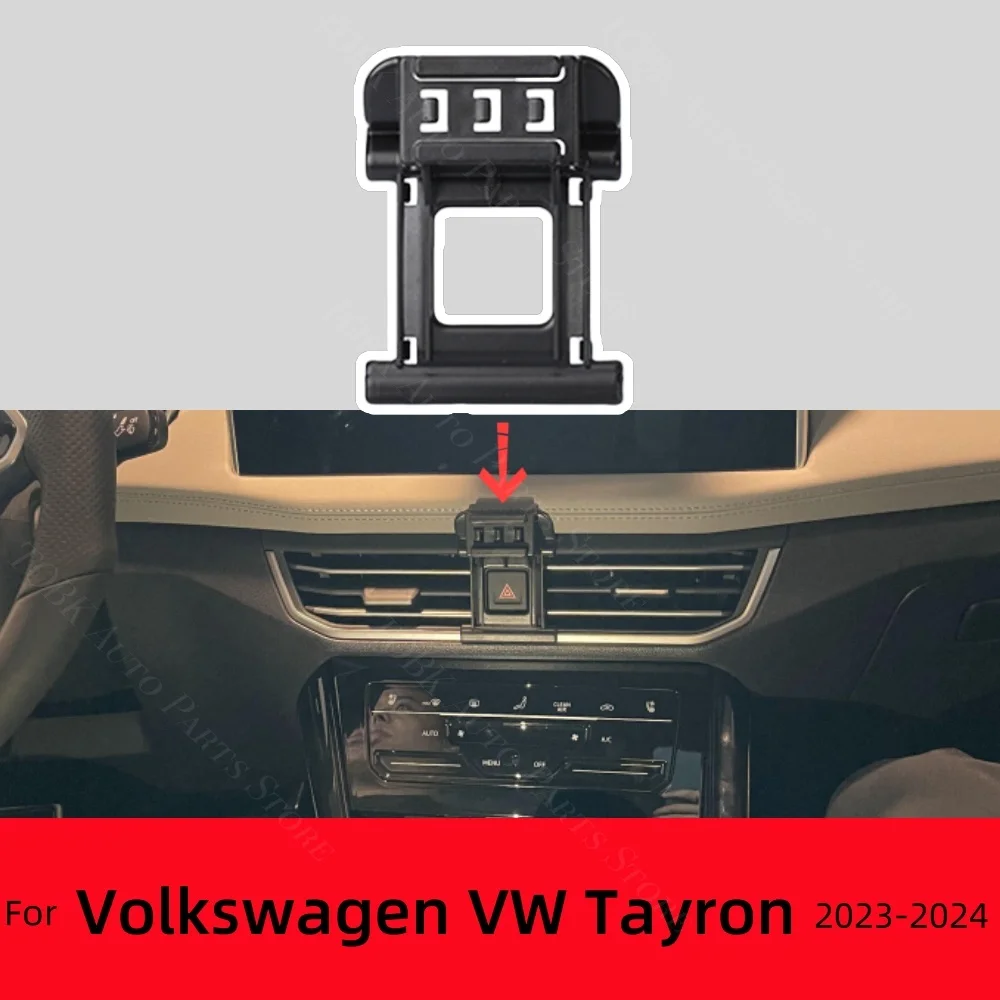 

Автомобильный держатель телефона для Volkswagen VW Tayron X 2023 2024, прочный специальный фиксированный кронштейн, основание 15 Вт, беспроводная зарядка, автомобильные аксессуары