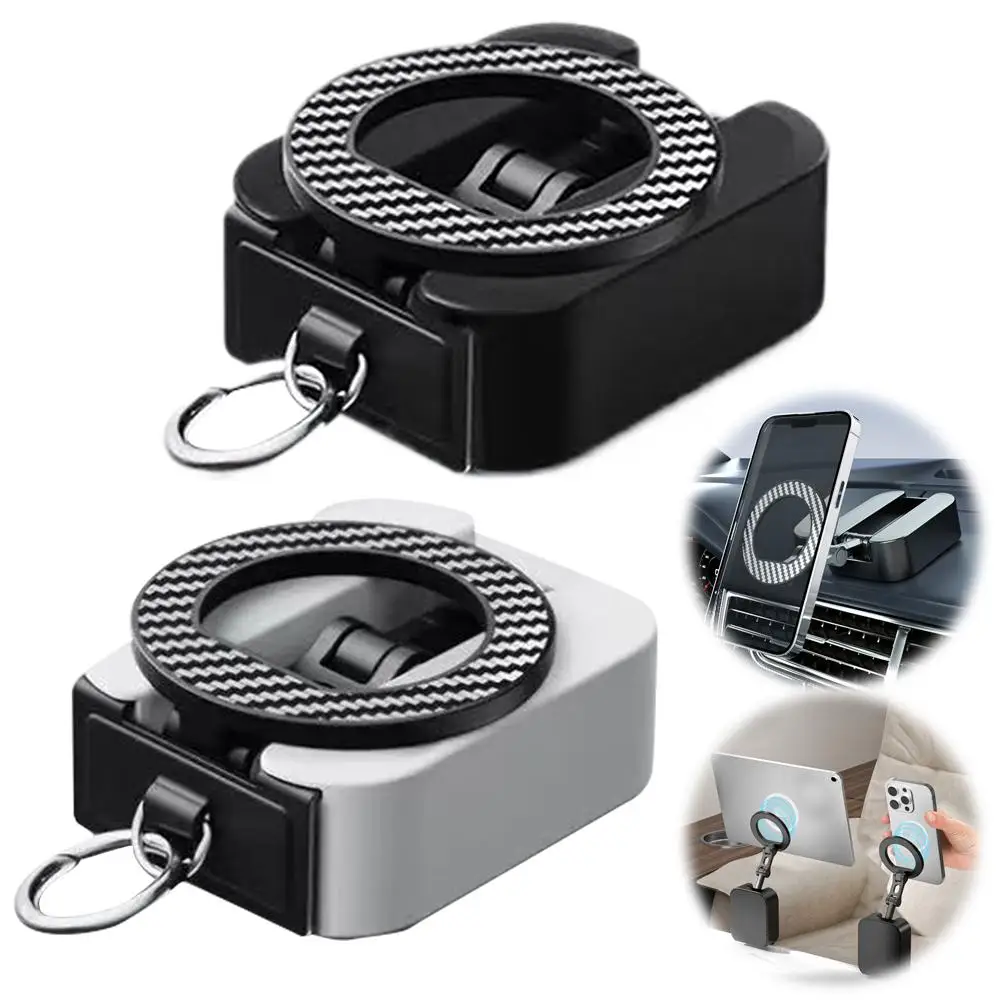 

Магнитная подставка для телефона, складной выдвижной портативный дорожный держатель для стола, магнит для поезда в самолете, дорожный держатель для телефона