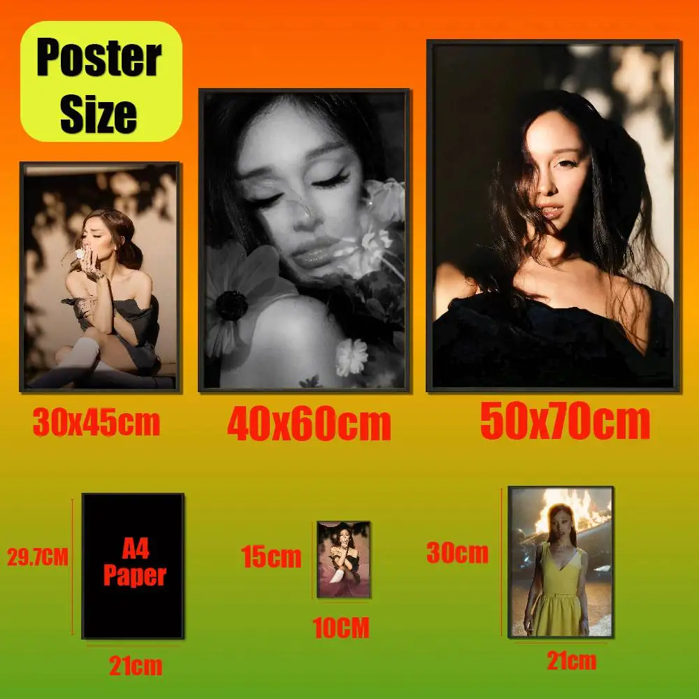 Poster Cover Wall Murals Home Custom Self-adhesive Decoration Sticker Playbill Film For A-Ariana PETAL G-Grande