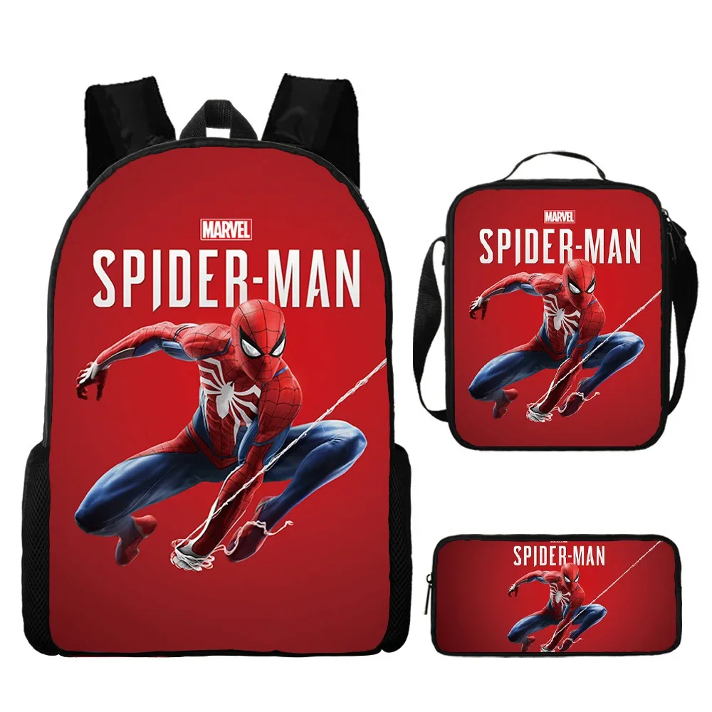 Spiderman Backpacks Super Heroes Student School Bag Cartoon Stereo Kindergarten Backpack Children\'s Travel Bag Gift