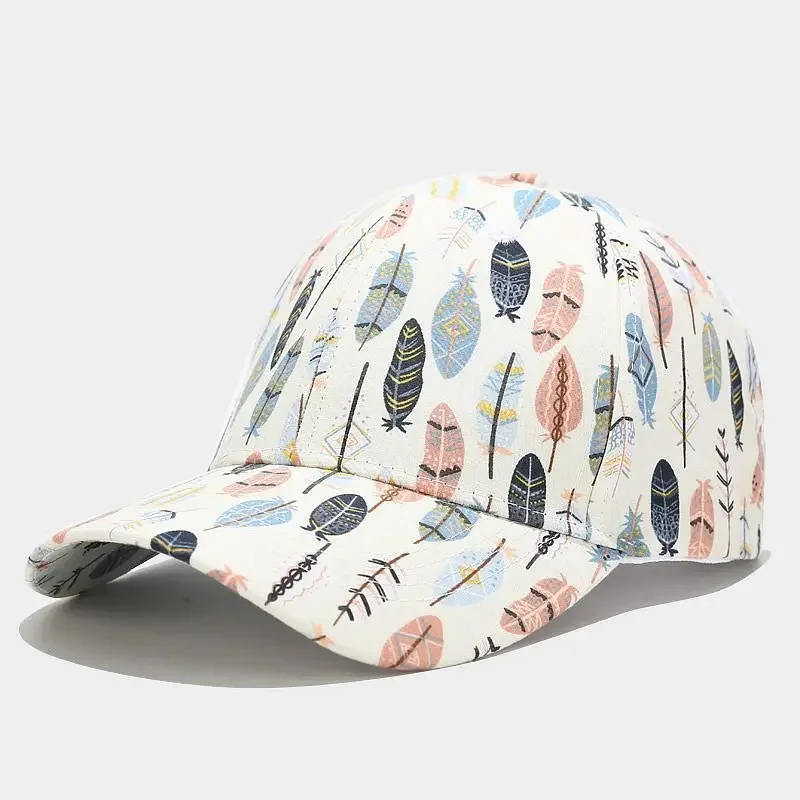 

Cotton Print Casquette Baseball Cap Adjustable Snapback Hats for Men and Women 172