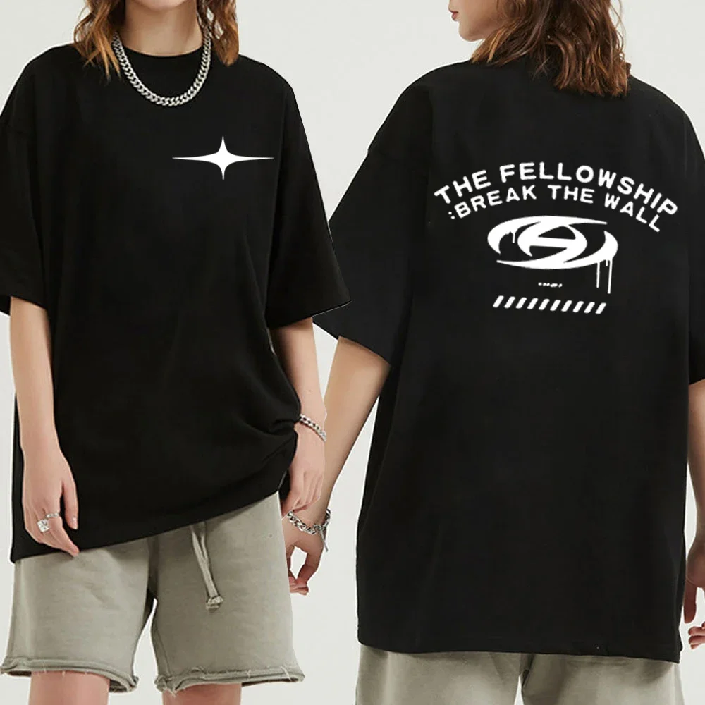 

Ateez Korean Band T-Shirts Women Summer Short Sleeve Harajuku T Shirt Ateez Kpop Tees Y2K Tops Casual Fashion Women Shirts