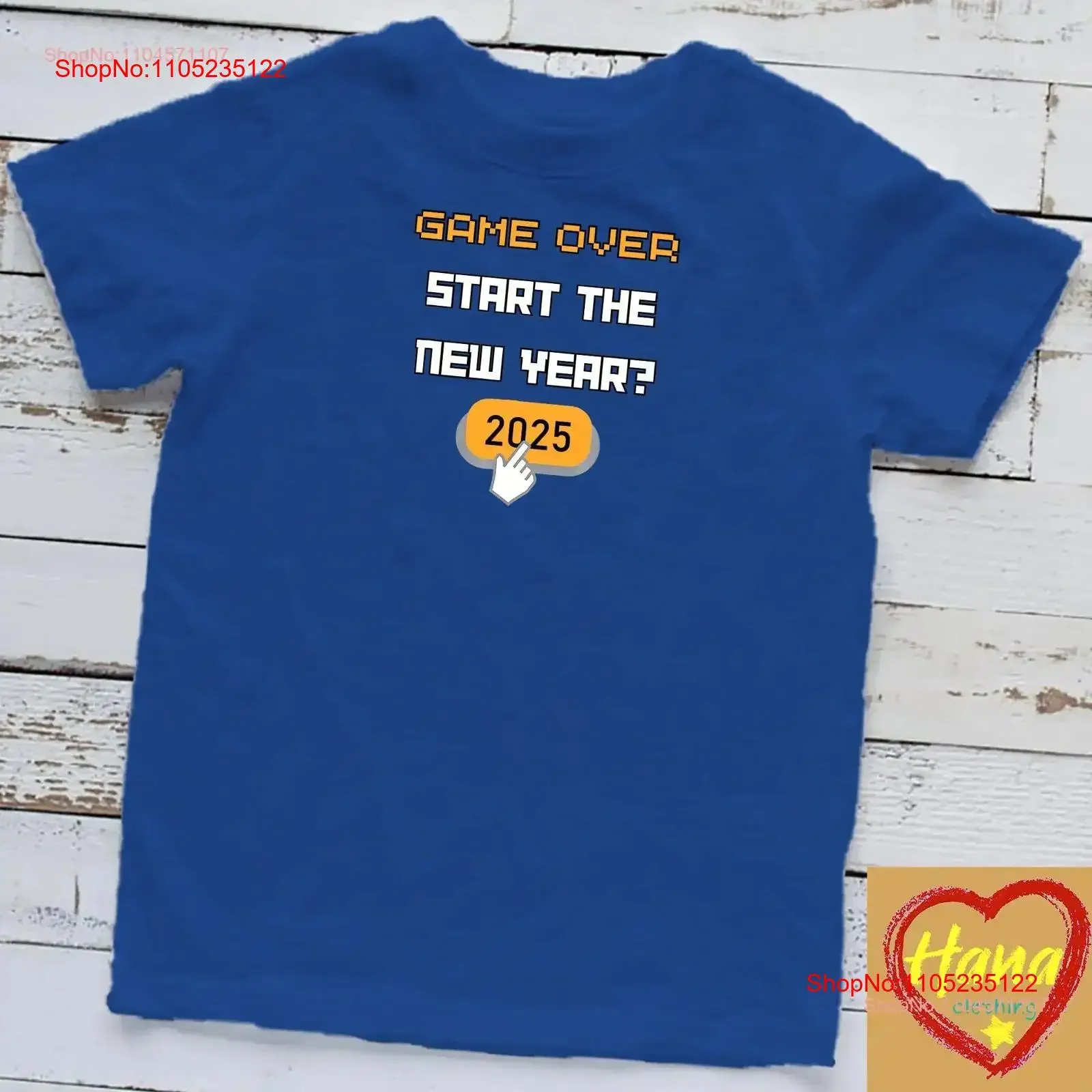 Happy New Year Start Funny Video Game 2025 Gaming T Shirt vintage Washed homme streetwear Top For Everyday Wear Soft Stretched