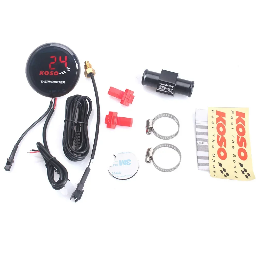 Termometro universale per moto Strumenti Adattatore sensore indicatore temperatura temperatura acqua Display digitale per KOSO
