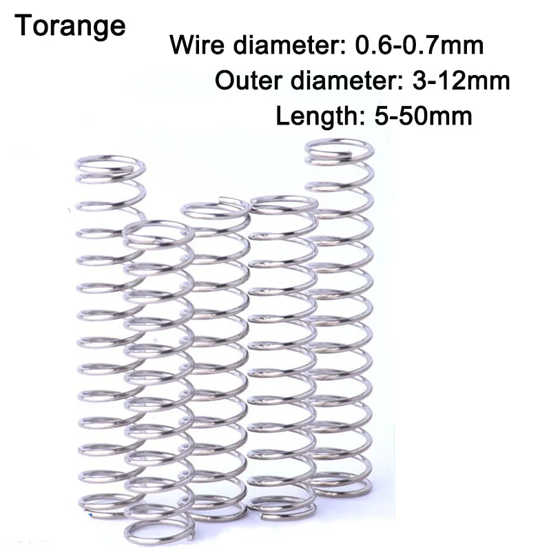 Customized sampling link for stainless steel compression spring