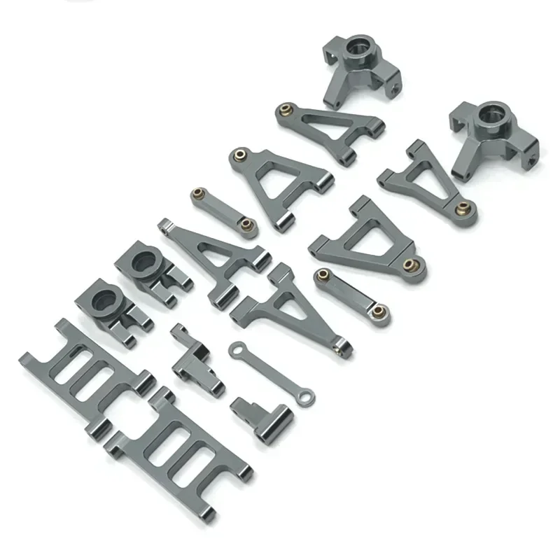 

MJX 14301 14302 Metal Suspension Arm Steering Cup Link Rod Steering Assembly Accessories Set 1/14 RC Car Upgrade Parts Kit