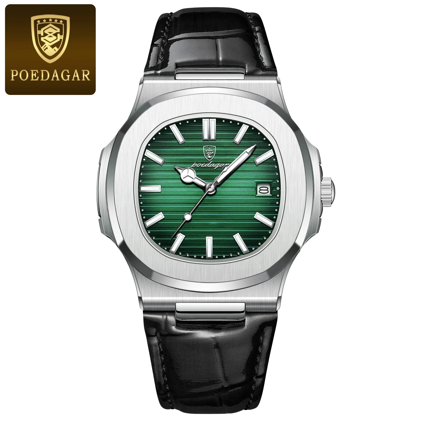 Men's Luxury Square Watch, Waterproof Luminous
