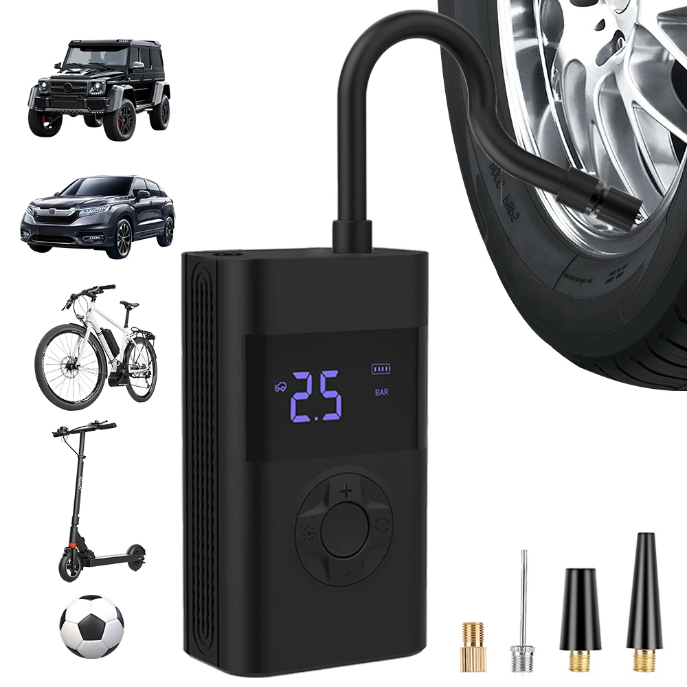 Wireless Tire Inflatable Pump For Car Mounted Motorcycle Bicycle Ball Auto Inflator Air Compressor Car Electrical Air Pump