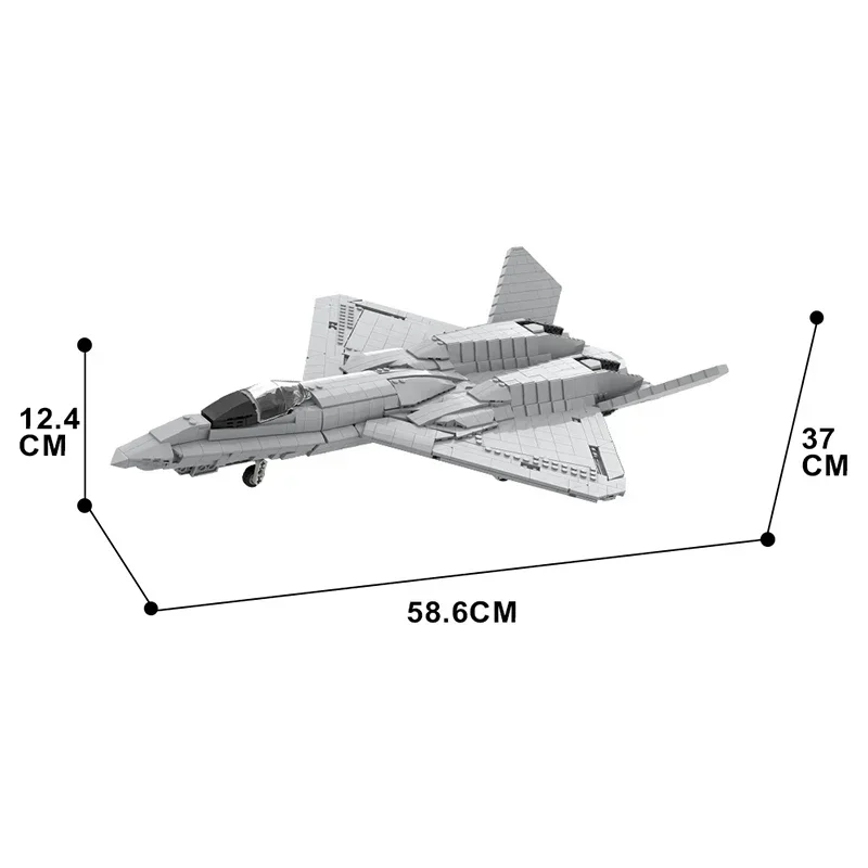 Gobricks Military Moc-41847 Yf-23 Black Widow Ii Fighter Fighter Destroyer Children Diy Building Block Model Toy Children Gift