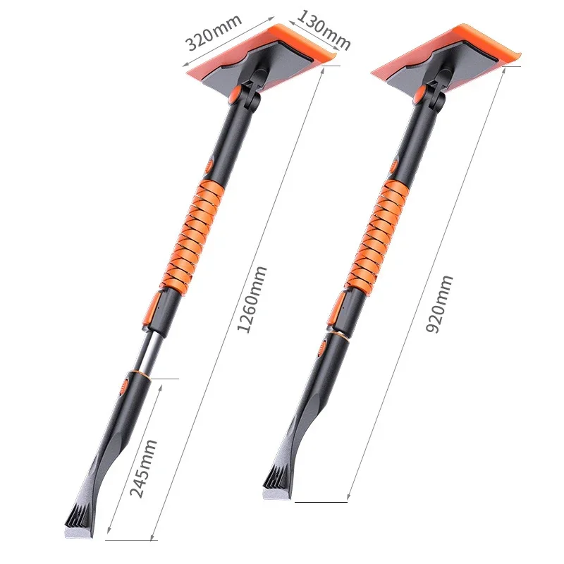 Multifunctional Snow Brush Winter Ice Removing Brushes Detachable Auto Snows Glass Remover Cleaner Tool