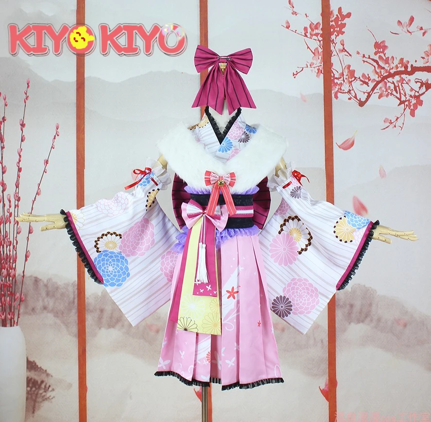 

KIYO-KIYO Hololive vtube Hakui Koyori kimono Cosplay Costume Dress female Custom made