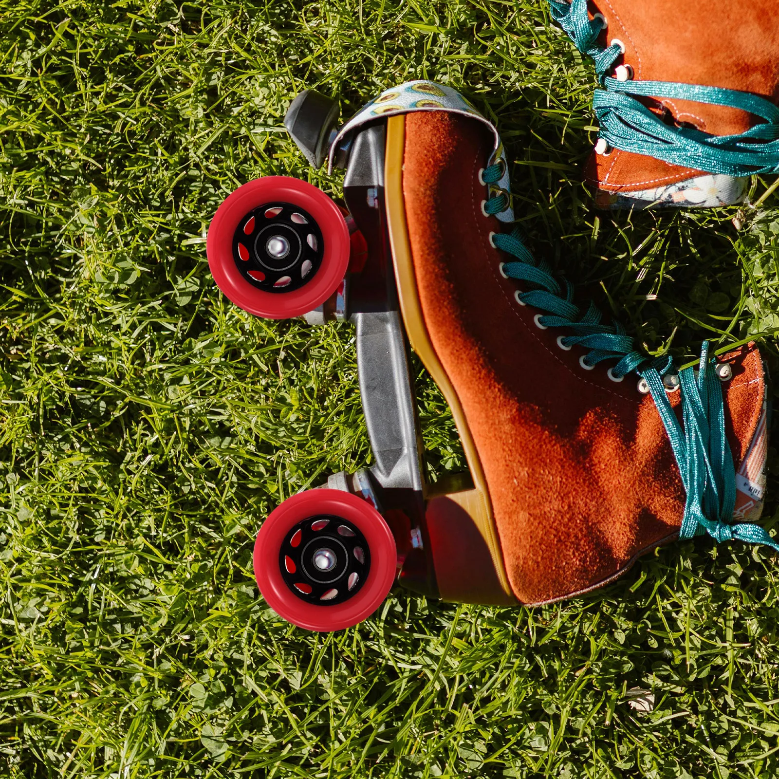 Roller Skates Wheel Inline Skate Wheels Non-Flashing Smooth Glide Detachable Design Accessories Replacement for Outdoor Indoor