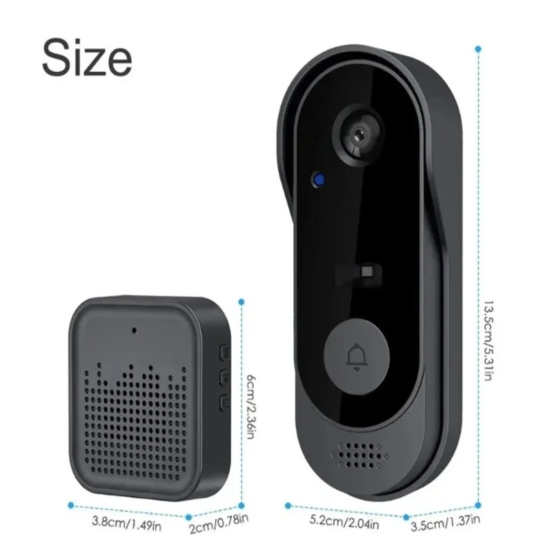 Never Miss a Visitor: Wireless Video Doorbell with Long-Lasting Battery & HD Camera!