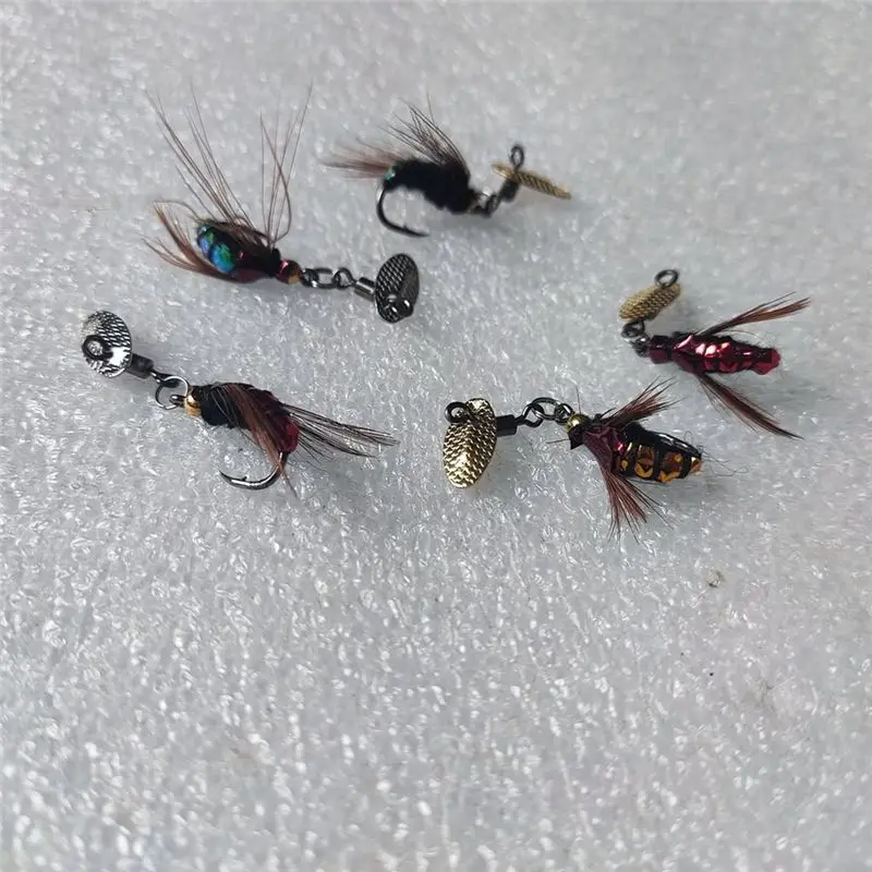 T34C Sequin Lure Bait Artificial Fly Hook Micro-Object Fishing Set Insect Hook Fishing Gear Accessories