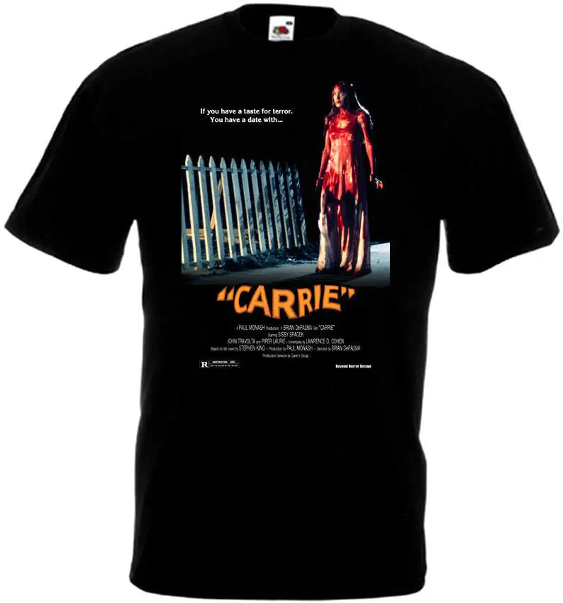 

Carrie v.5 T shirt black horror movie poster all sizes S-5XL