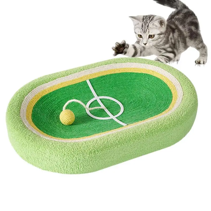 

New Cat Scratching Nest Oval Cat Scratch Bowl Wear-resistant Kitten Scratching Bed Scratch-Resistant Sisal Handmade Cat Bed