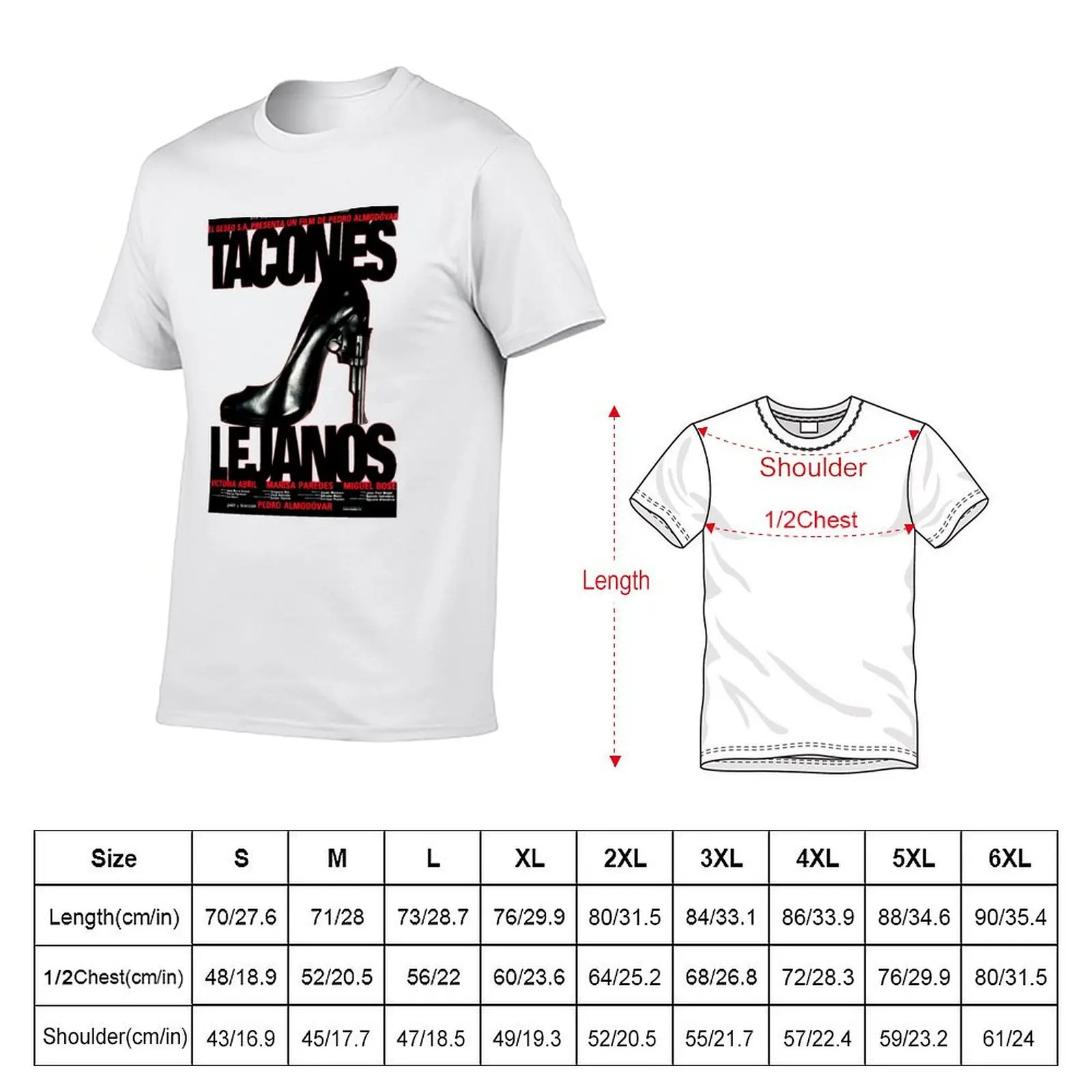 t shirt Far man t cotton T-Shirt Pedro Almodóvar Heels, summer shirt heavy man
