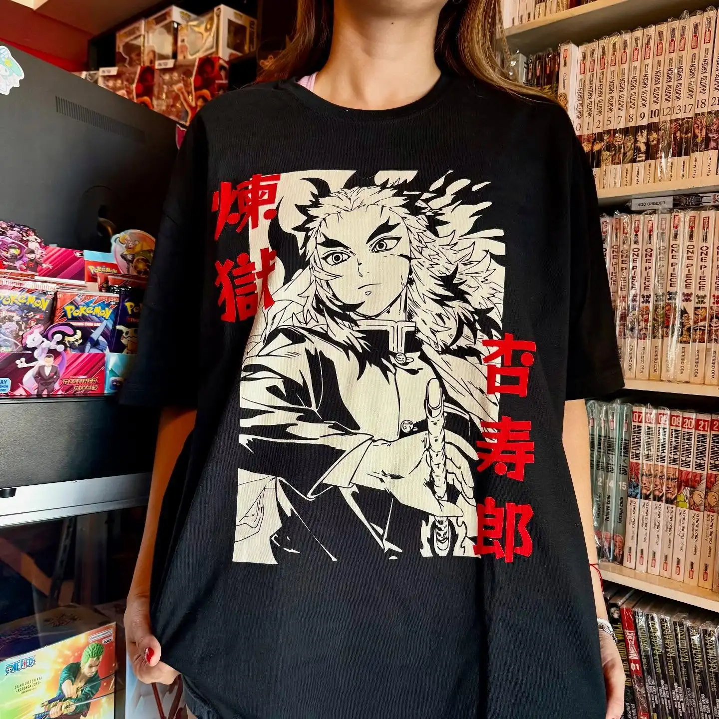 

Футболки с рисунком Demon Slayer Rengoku Kyoujurou, топ унисекс Y2k, готическая уличная одежда, рубашки большого размера в стиле аниме для женщин, одежда