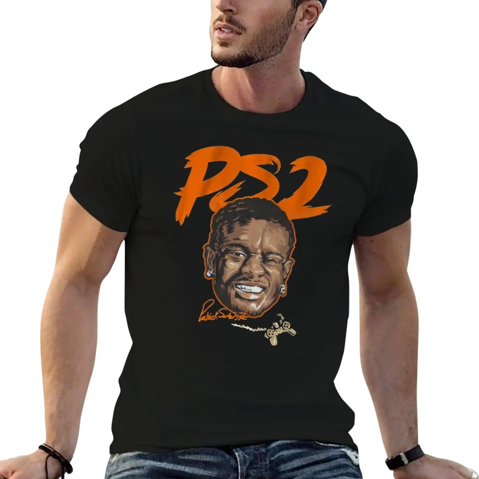 

Patrick Surtain PS2 T-Shirt t shirts for man cotton t shirt man luxury black cotton t-shirt plain for man package T-Shirt