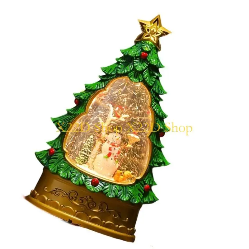 X22D Multifunctional Holiday Music Tree Deck With Soft Glow LED Lighting Childproof PVC Matter For Indoor Festal Styling