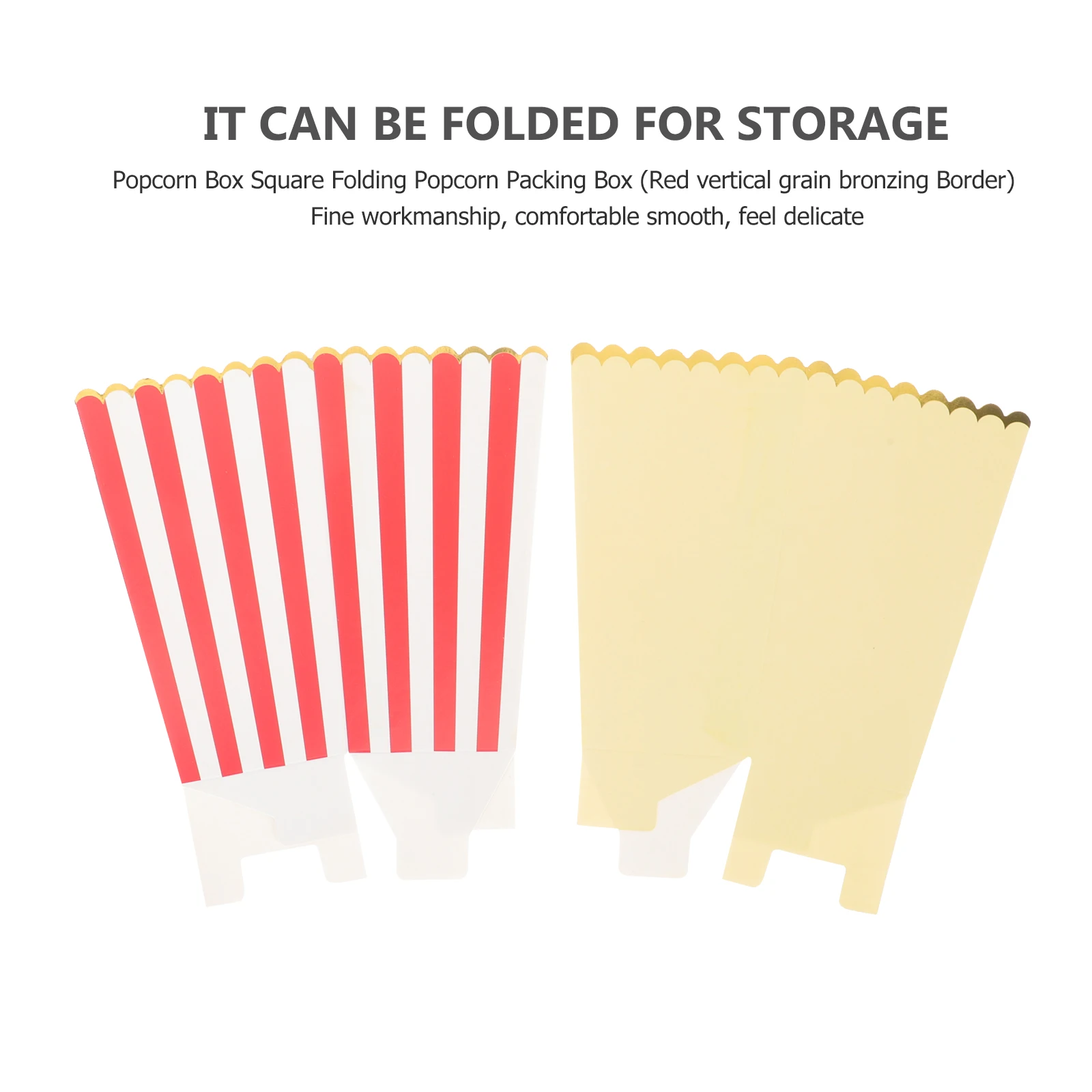 

12 Pcs Popcorn Buckets Box Containers Decorate Bowl Paper Boxes Holder French Fries