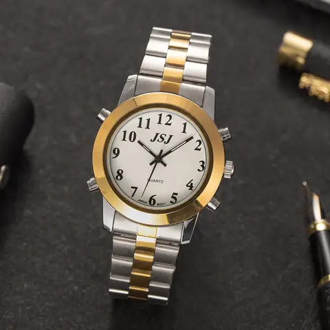 French Talking Watch for the Blind and Elderly or Visually Impaired People Montre Parlante