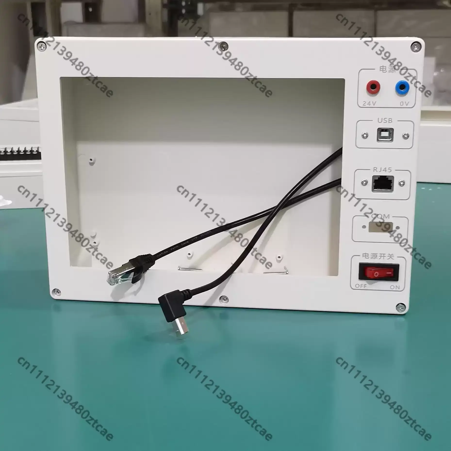 7 Inch Touch Screen Plastic Housing 215*152 Size Perforated Panel With External Interfaces For PLC Training Console
