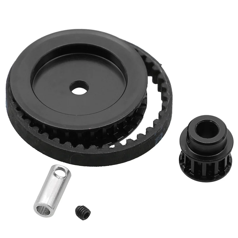 Efficient Belt Drive Transmission Gears System 12T 30T for Traxxas TRX4 TRX6 1/10 RC Crawler Car Upgrade DIY Parts,Black