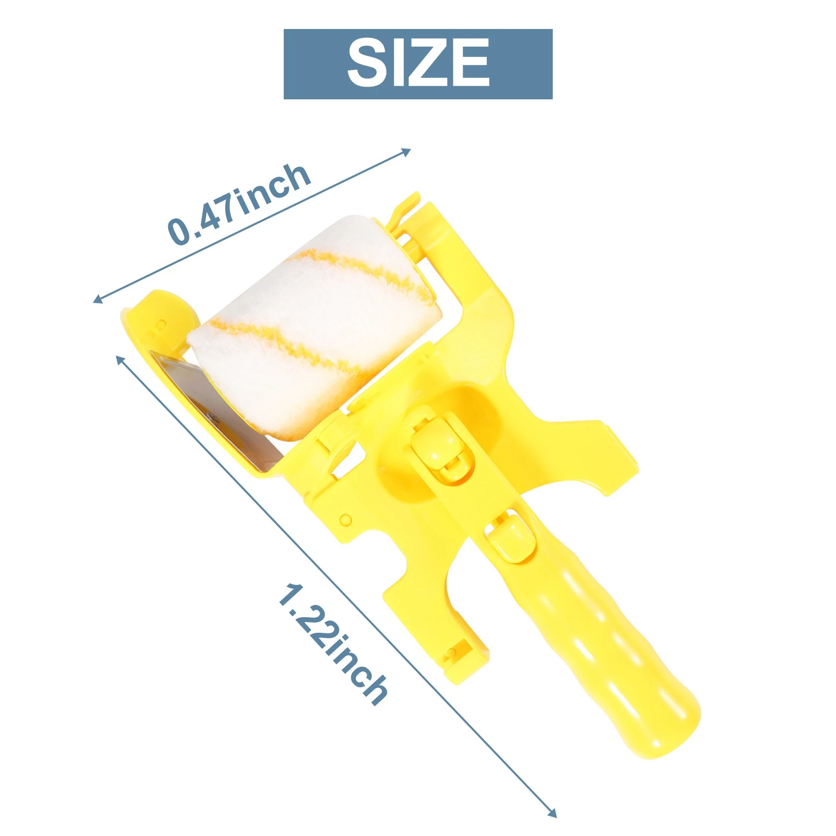 B50C Paint Edger Roller Brush Paint Edger Combo Kit, Clean-Cut Paint Edger Roller Brush, Paint Brushes Safe Tool