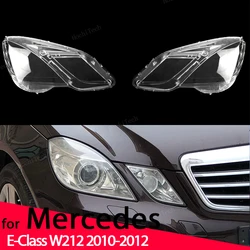 Auto Front Headlight Cover Lens Transparent Glass Headlamps Lamp Shell Masks For Mercedes-Benz W212 E-Class 2010-12 pre-facelift