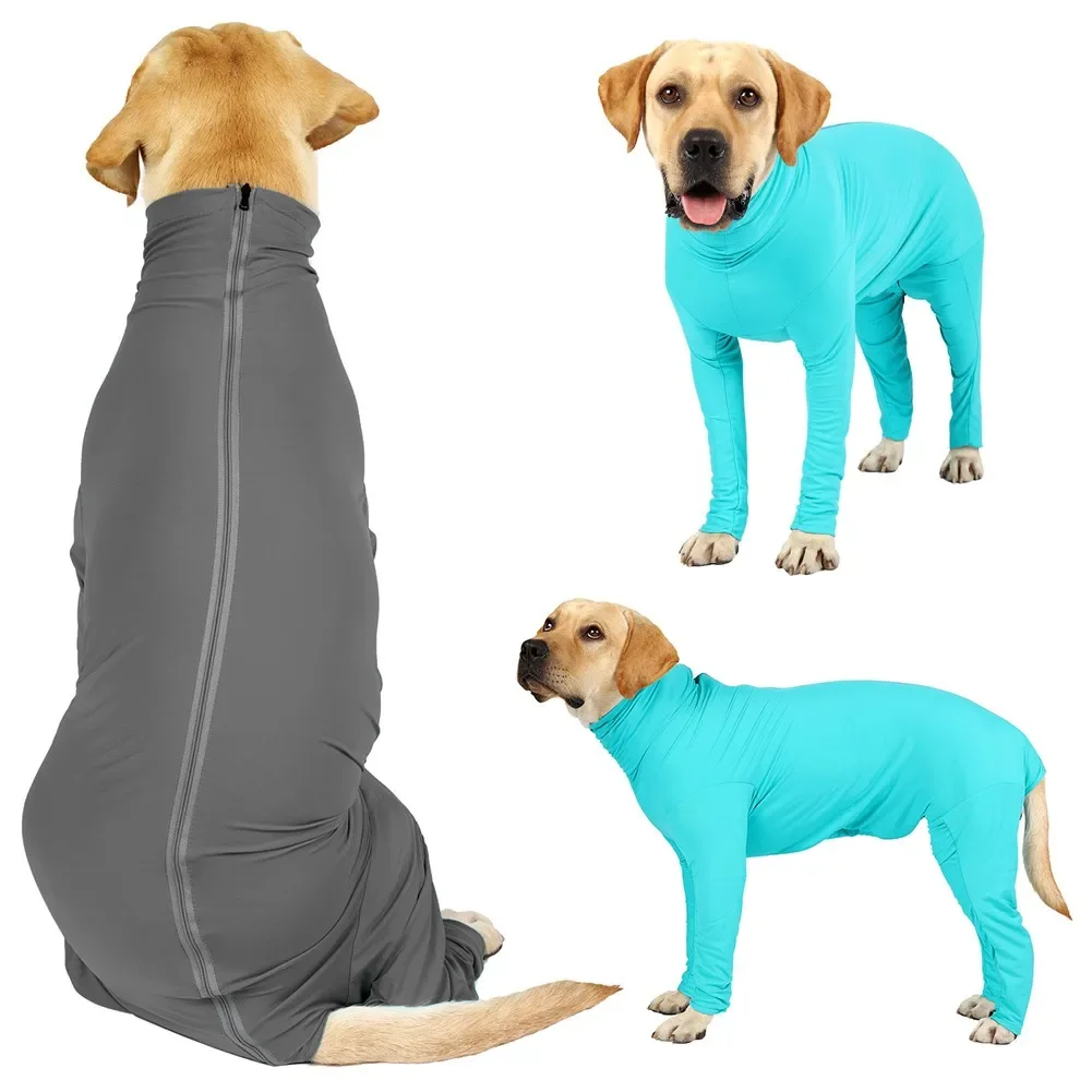 After Surgery Dog Recovery Suit for Female Male Dogs Anti Shedding Bodysuit Long Sleeve Anxiety Shirt for Small Medium Large Dog