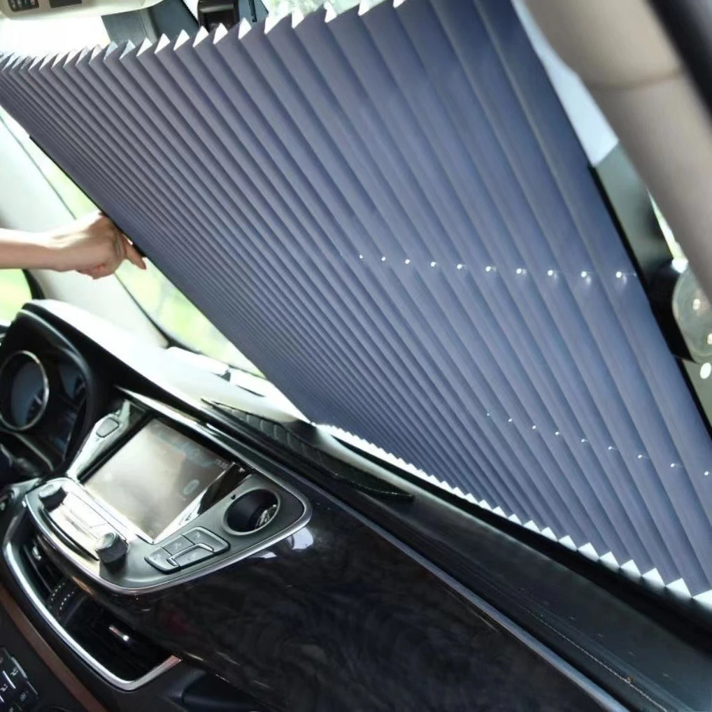 Car Retractable Sunshade Parasol Sunshade Front Rear Window Foldable Universal Auto Winshield Sun Shade Protection Accessories image 2