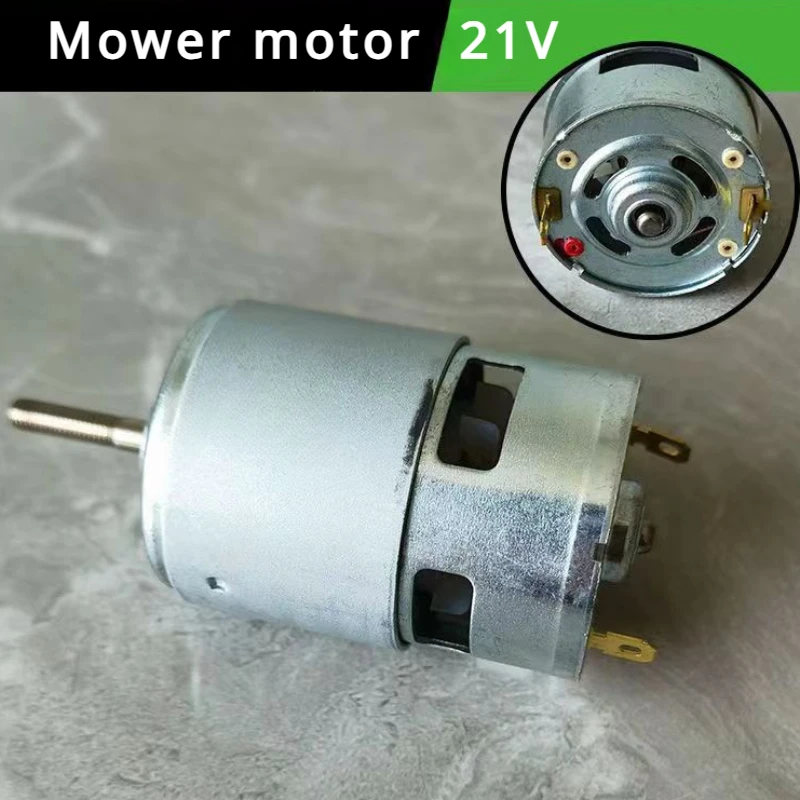 755 Type Motor for Weed Trimmer - 21V Lithium Battery Grass Cutter Motor with Long Shaft for Efficient Weed Cutting and Trimming