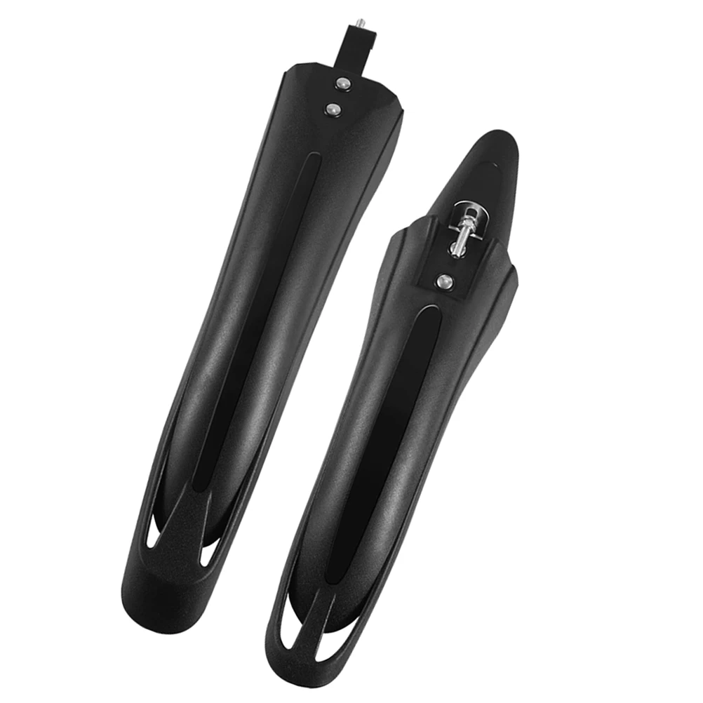

1 set Bike Fenders 24 26 Inch Foldable Mudguards Front Rear Wheel Black Durable Installation Universal Compatibility