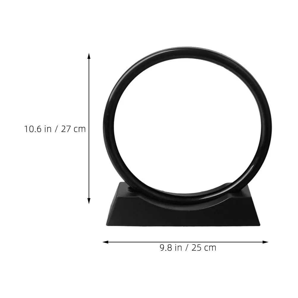 Moving Sand Painting Frame DIY 12-Inch Black Base with Rubber Ring Quicksand Round Sand Art Picture for Office Home