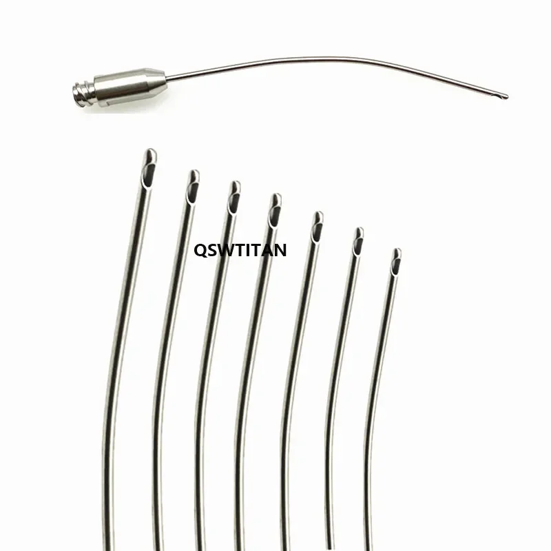 Single Hole Curved Cannula 1PCS Liposuction Cannula Micro Single HoleUsed for Facial Surgery Fat Transfer Needle