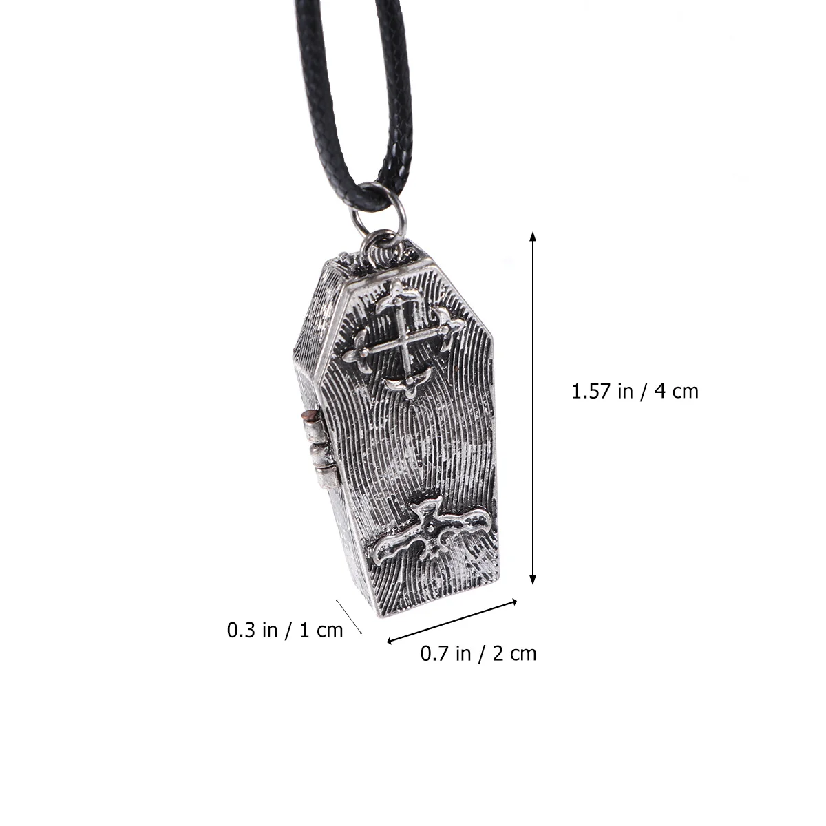 خمر سبائك الظلام التابوت المنجد قلادة قلادة افتتاح المغناطيسي DIY العائمة سحر الجمجمة مجوهرات شخصية فاسق هدية